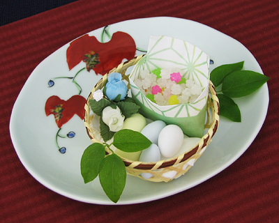 錦山ブドウ楕円プレート皿