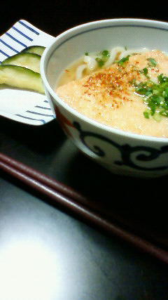 唐花面取 一夢丼にきつねうどん