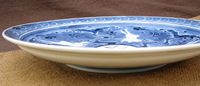 お皿の形状は真っ平らでは無く、わずかに深みが作られています。